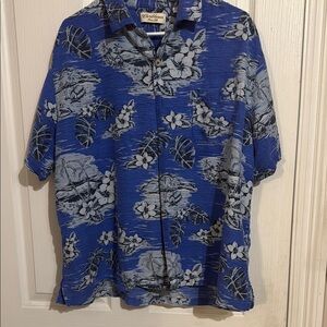 Men's Blue Floral Shirt
